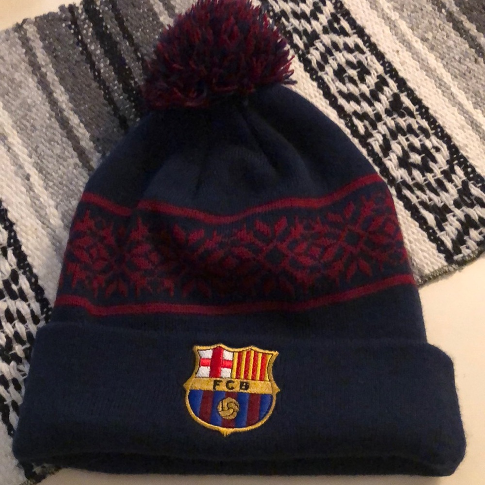 FC Barcelona Winter Hat soccer FINAL PRICE